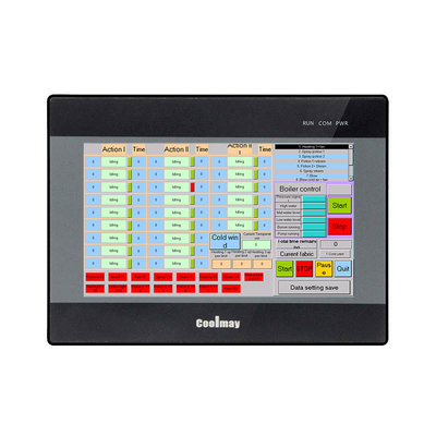 Coolmay 7 дюймов 1024*600 EX3U-8070HD-44MT-2AD2DA-V-485P Промышленный 24v цифровой аналоговый вход сенсорный экран ПЛК HMI интегрированный все в одном